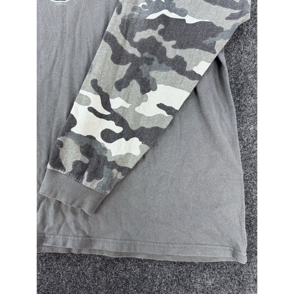 2006 Harley Davidson Long Sleeve T Shirt Camo Sleeves Gray Mens 3XL Biker - Picture 4 of 10